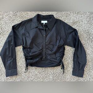 L’academie The Lena Blouse in black size large. NWT, never worn.